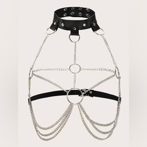 stainless steal chain body harness belt